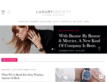 Tablet Screenshot of luxurysociety.com